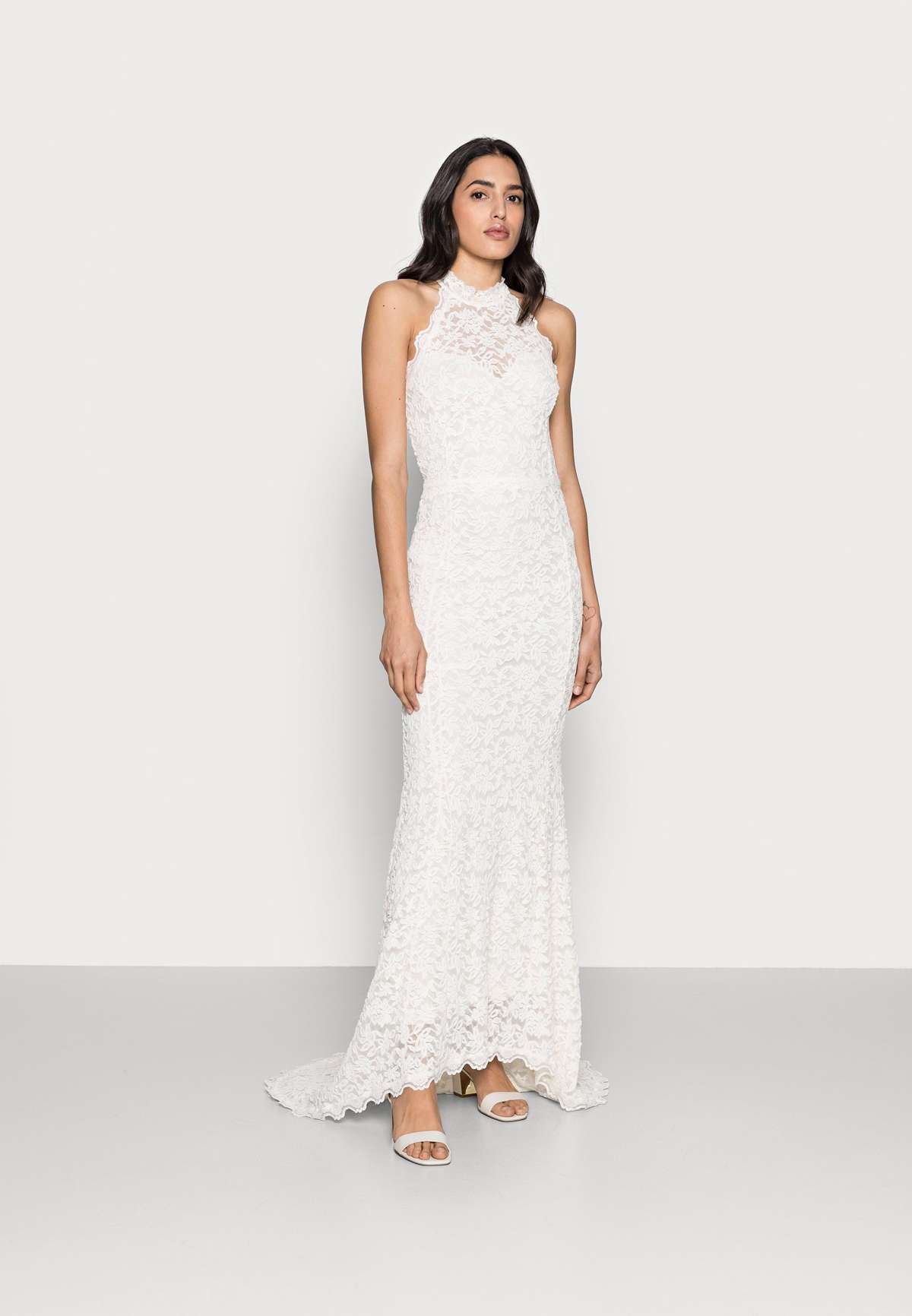 Платье LONG HALTERNECK LACE DRESS