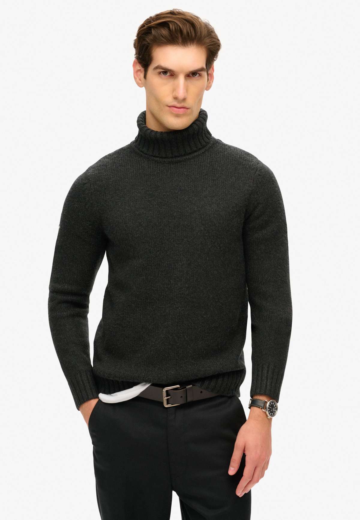 Пуловер BRUSHED ROLL NECK