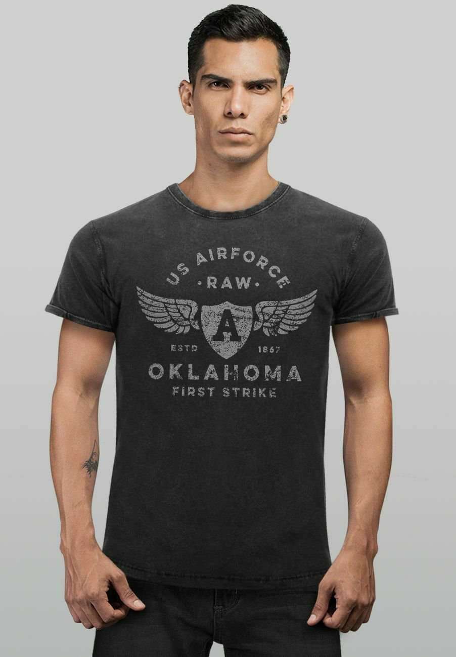 Футболка VINTAGE US AIRFORCE OKLAHOMA AVIATOR USED LOO