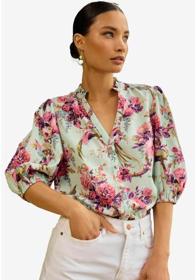 Джинсы RUFFLE V NECK BUTTON THROUGH