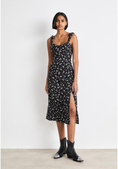 Платье MIDI FLORAL RUFFLE DRESS