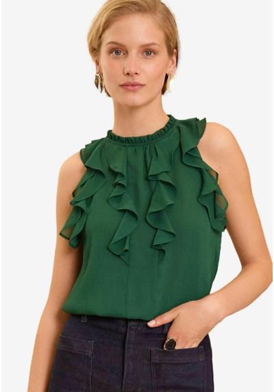 Блузка SLEEVELESS RUFFLE DETAIL REGULAR FIT