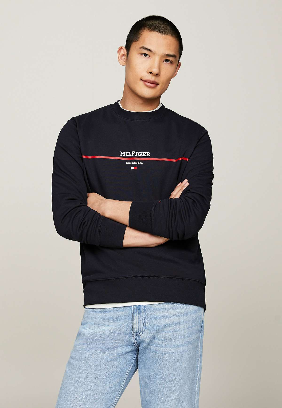 Кофта LOGO STRIPE CREW NECK