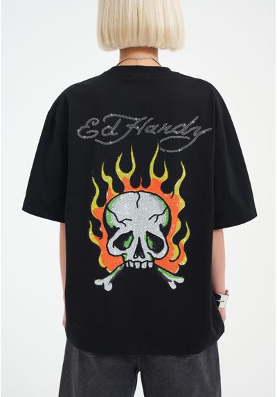 Футболка SKULL FLAME DIAMANTE