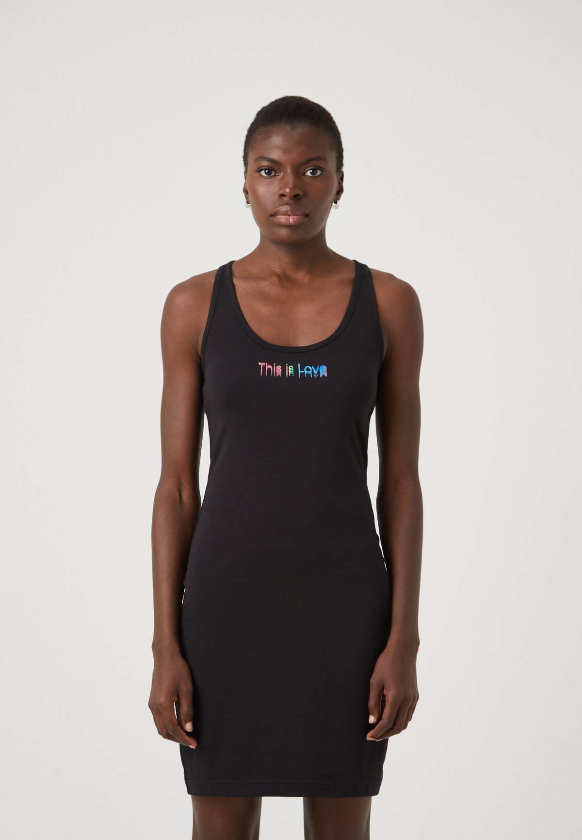 Платье-футляр THIS IS LOVE GRAPHIC TANK DRESS