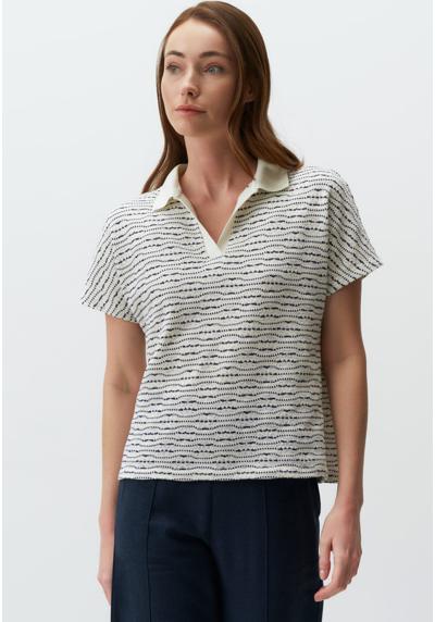 Кофта-поло V NECK SHORT SLEEVE OPENWORK