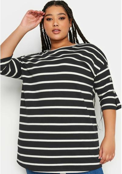 Кофта STRIPED BUTTON SLEEVE