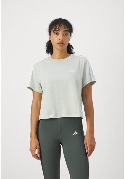 Футболка ESSENTIALS 3 STRIPES SINGLE CROPPED