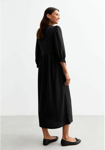 Платье CROPPED SLEEVE TEXTURED SMOCK