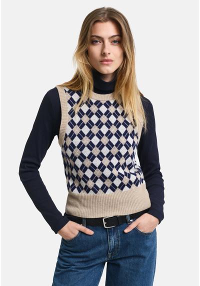 Топ ARGYLE CREW NECK