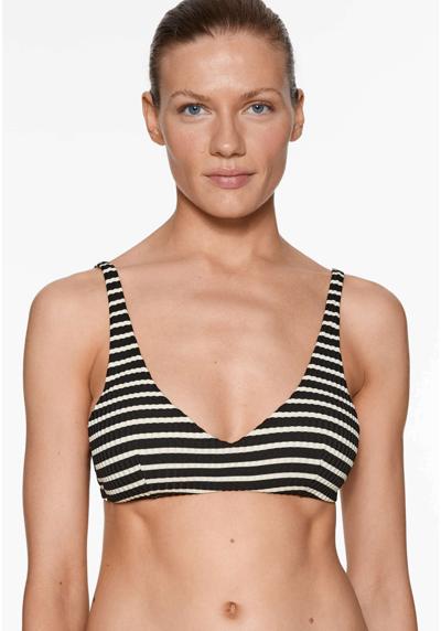 Бикини-топ STRIPED TEXTURED HALTER