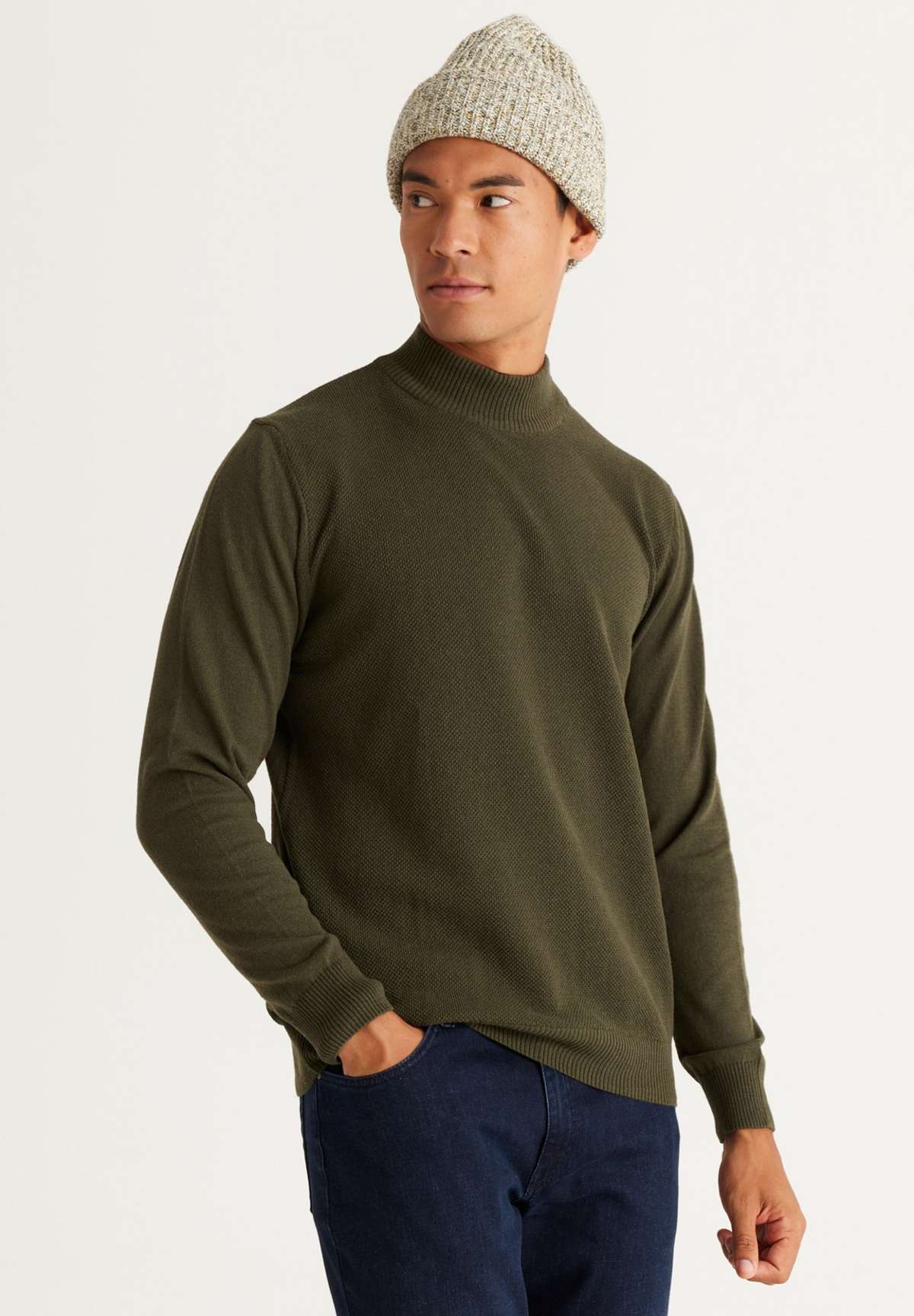 Пуловер STANDARD FIT BASIC MOCK TURTLENECK