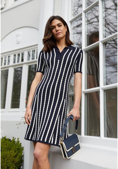 Трикотажное платье CABLE POLO DRESS