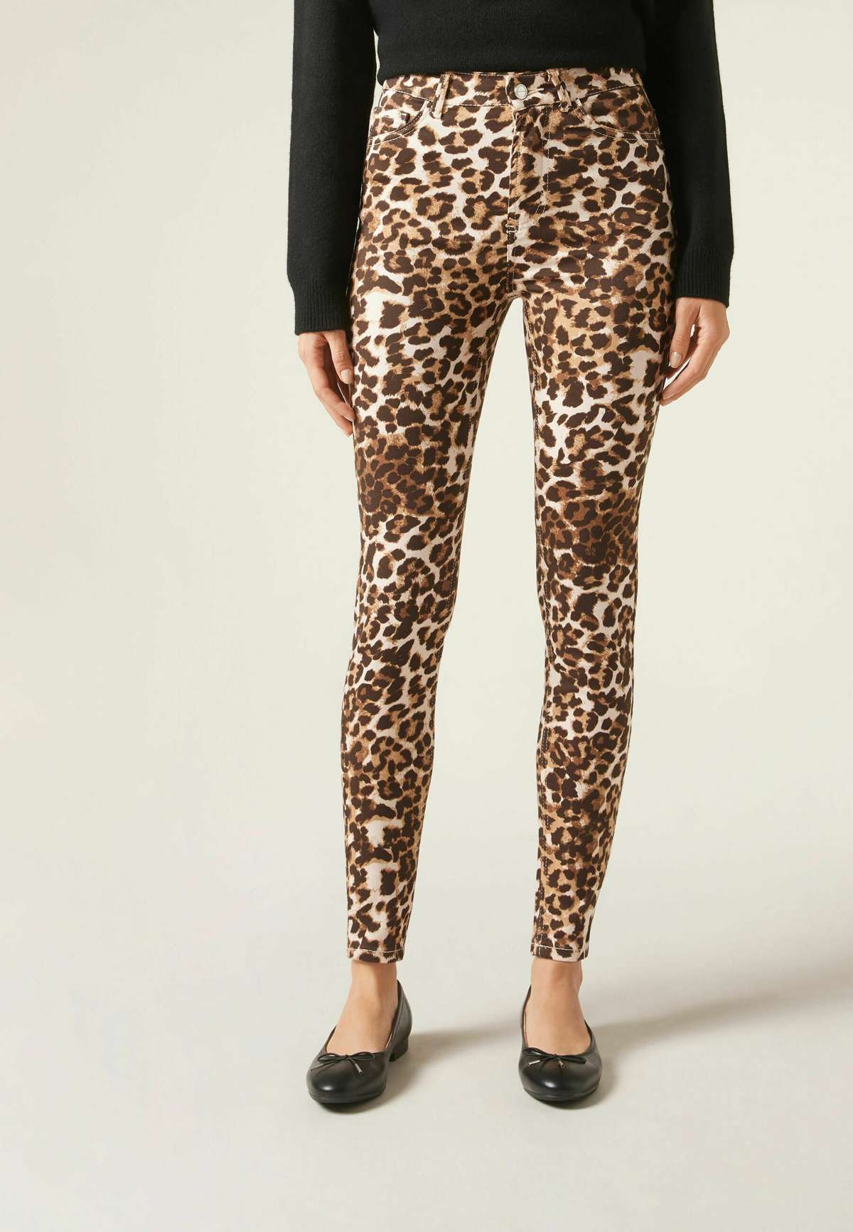 Джинсы PUSH UP ANIMALIER