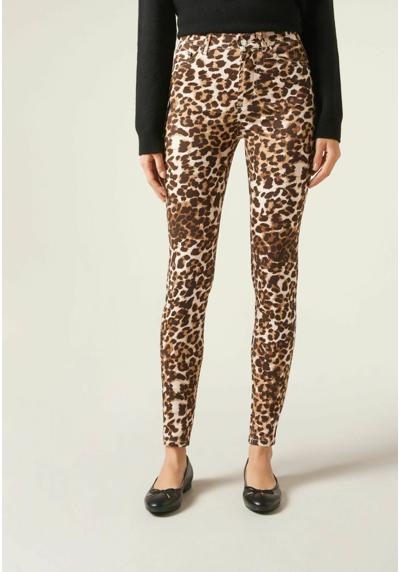 Джинсы PUSH UP ANIMALIER