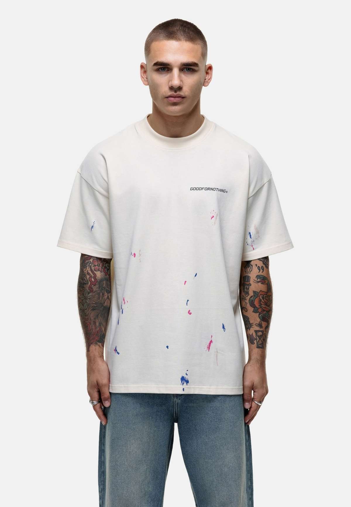 Футболка RELAXED PAINT SPLATTER OFF-WHITE T-SHIRT