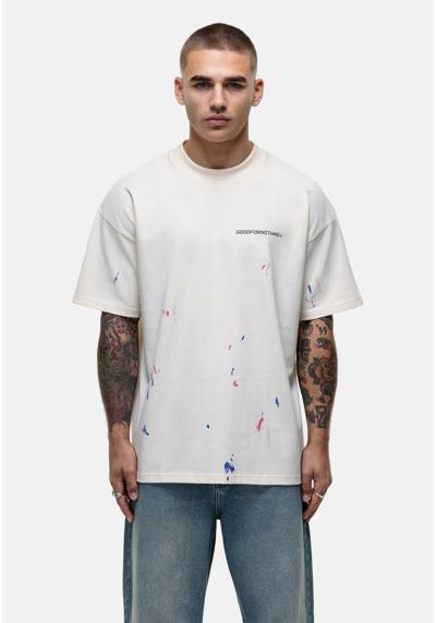 Футболка RELAXED PAINT SPLATTER OFF-WHITE T-SHIRT