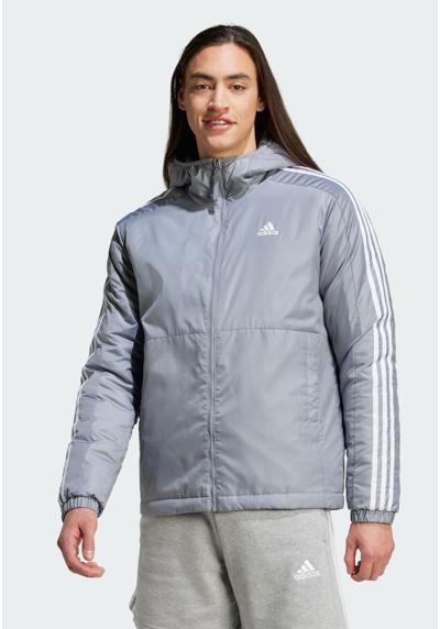 Зимняя куртка ESSENTIALS 3-STRIPES INSULATED HOODED