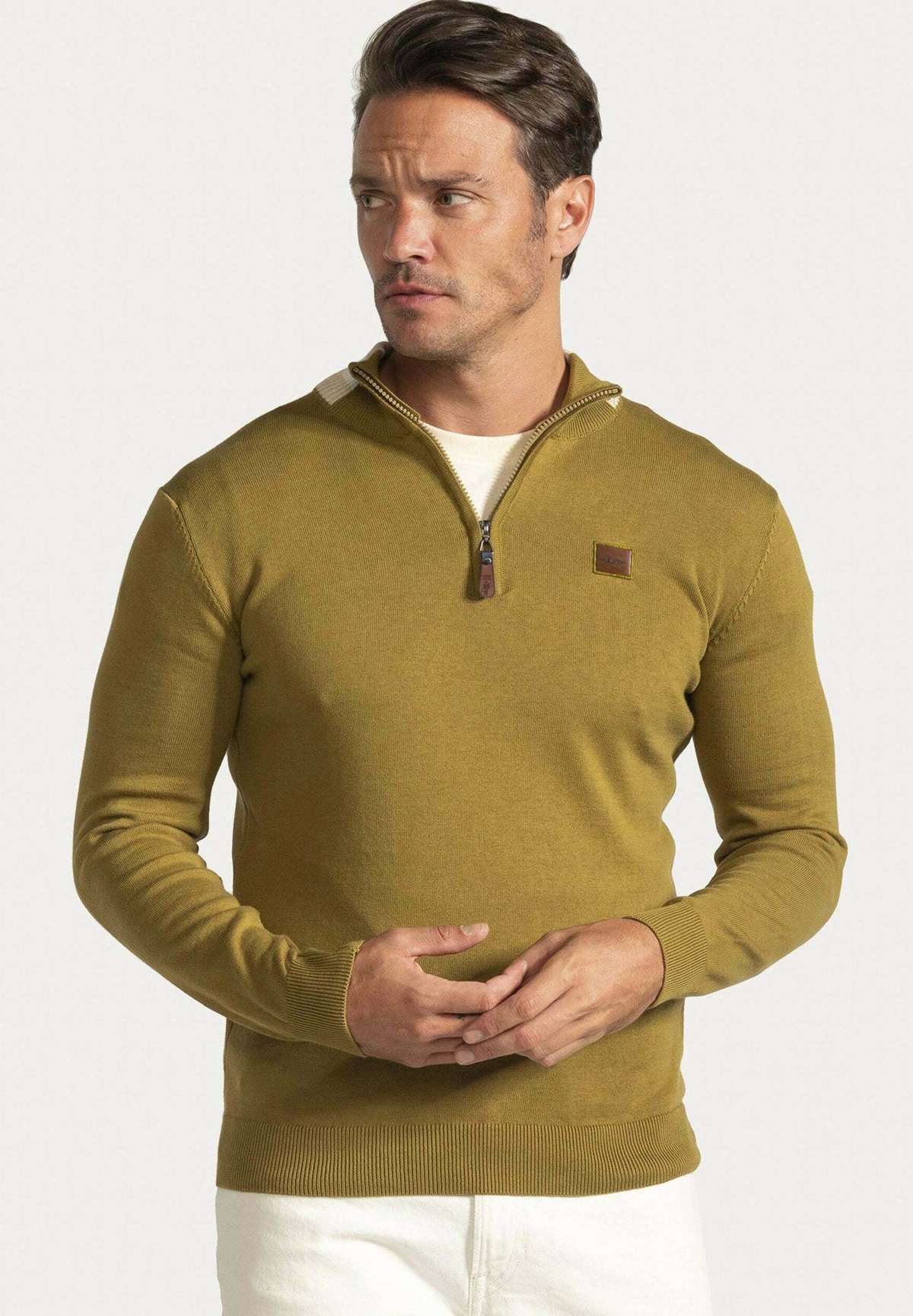 Пуловер MODERN FIT HALF ZIP