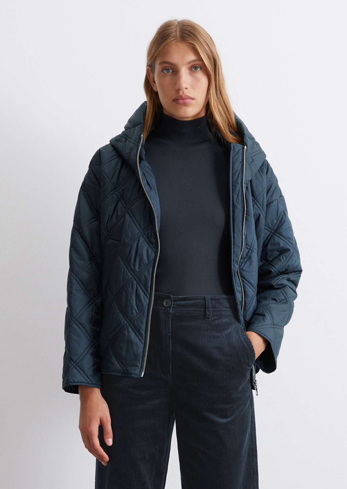 Куртка QUILTED WELT POCKETS SIDE SLITS