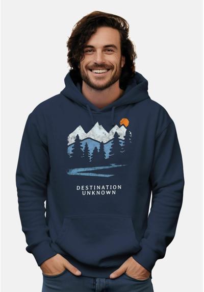 Пуловер BERGE WANDERN ADVENTURE OUTDOOR MINIMALISTISCHER FRONTPRINT RETRO FASHION