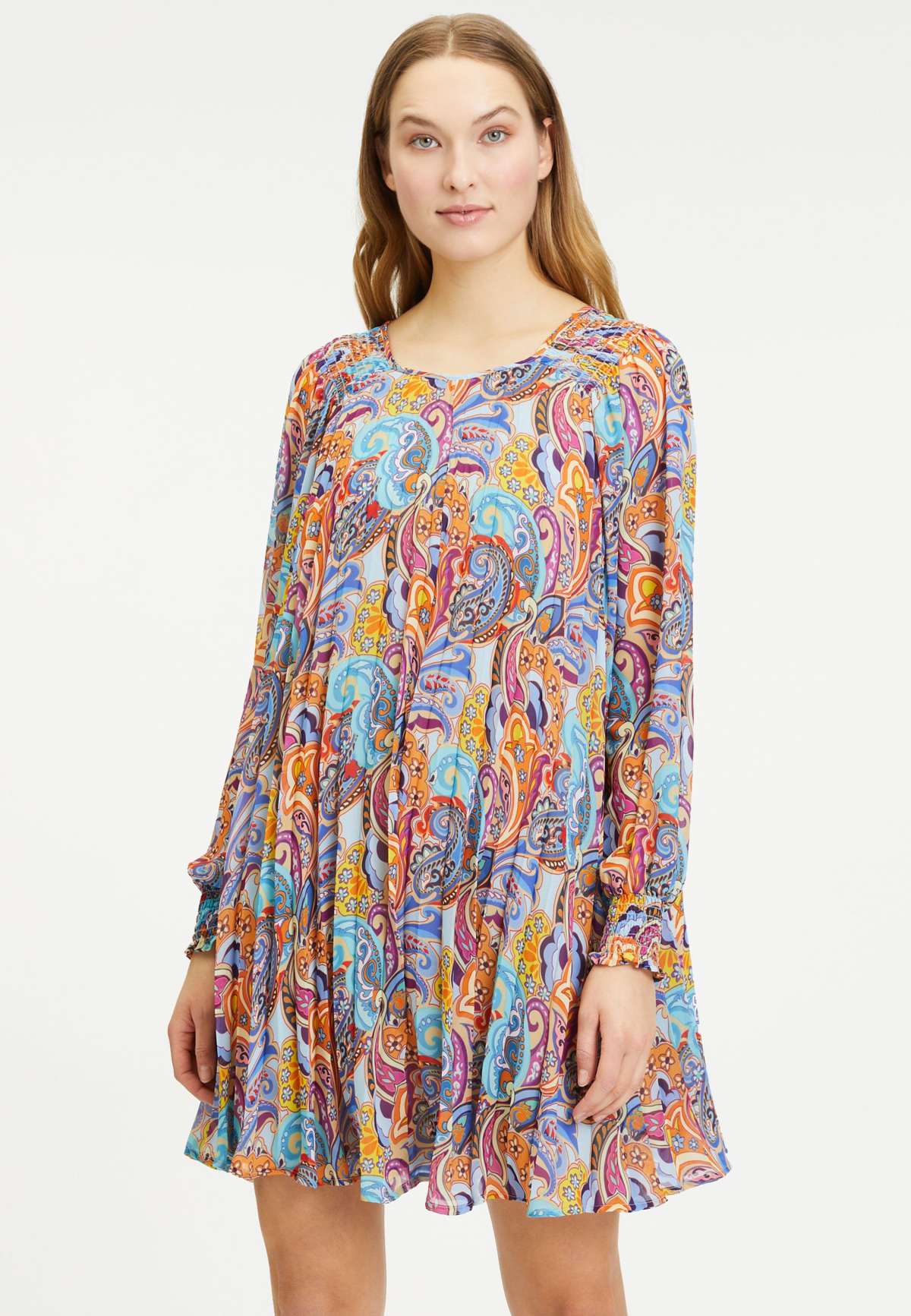 Платье PAISLEY PRINT PLISSEE