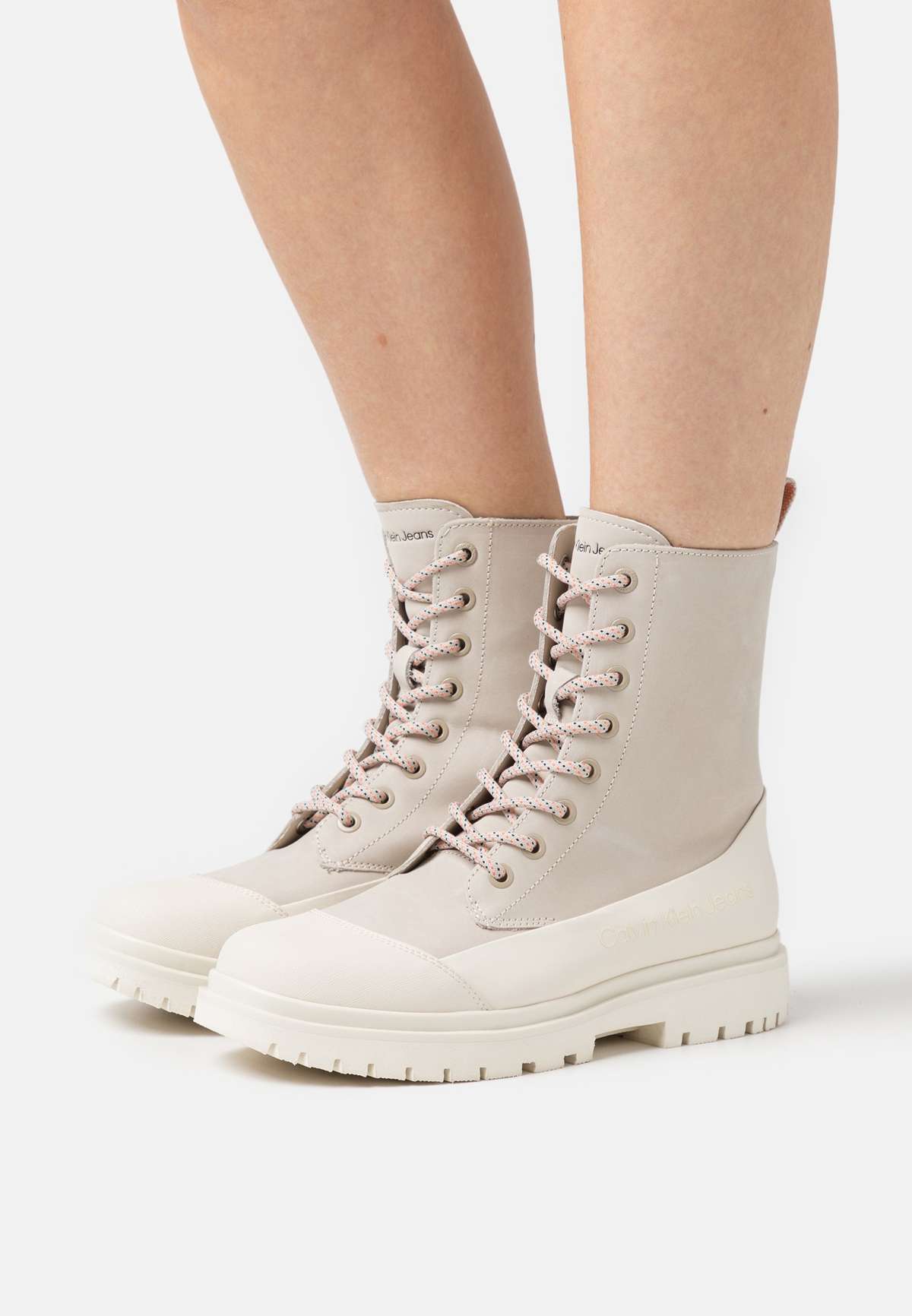 Полусапожки на шнуровке CHUNKY COMBAT LACEUP BOOT