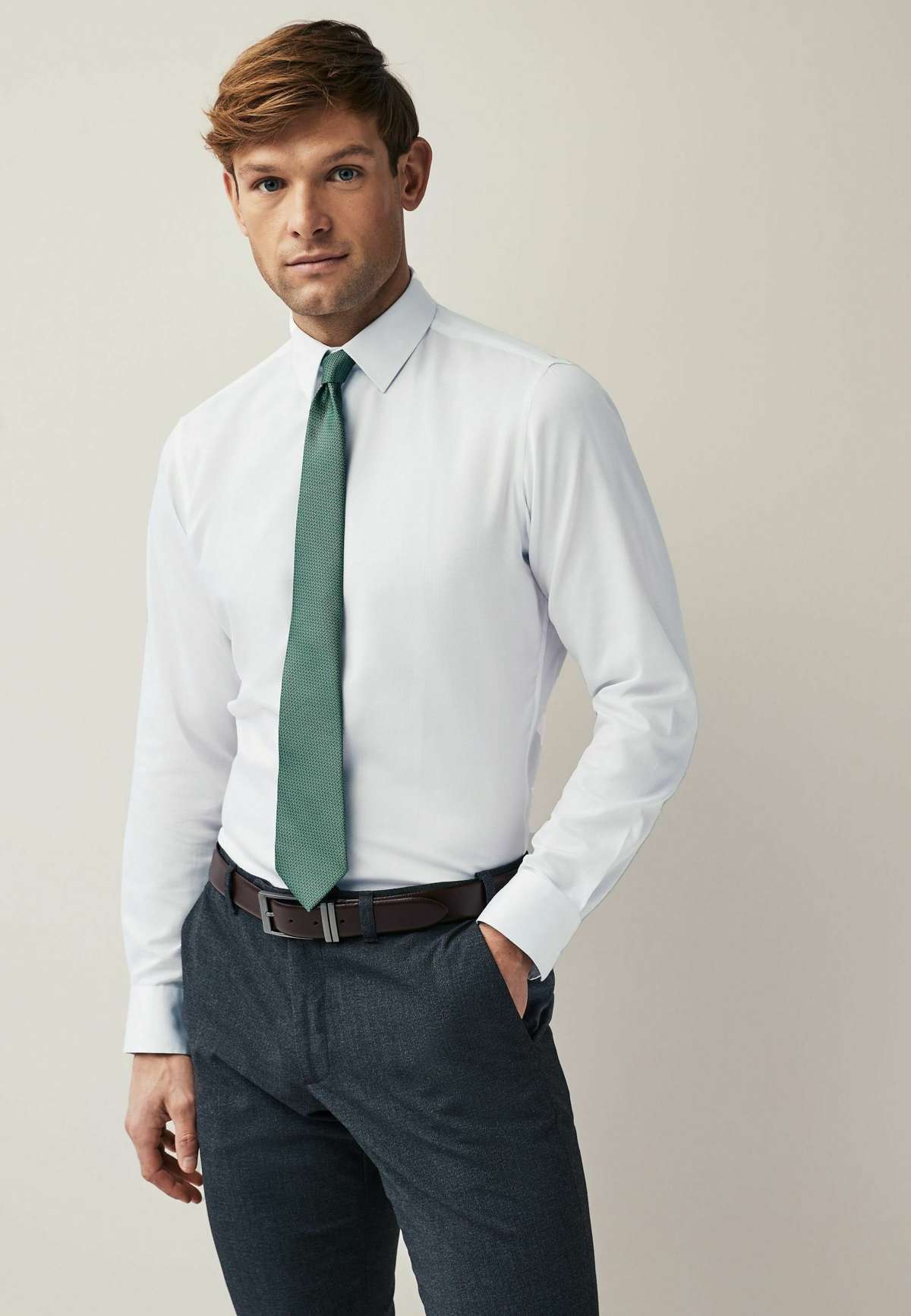 Рубашка SHIRT AND TIE PACK SLIM FIT SINGLE CUFF