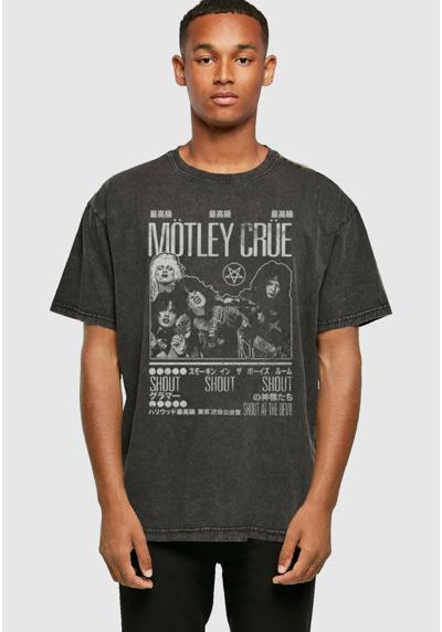 MOTLEY CRUE - TOKYO SHOUT ACID WASHED HEAVY OVERSIZE TEE - T-Shirt print MOTLEY CRUE MOTLEY CRUE