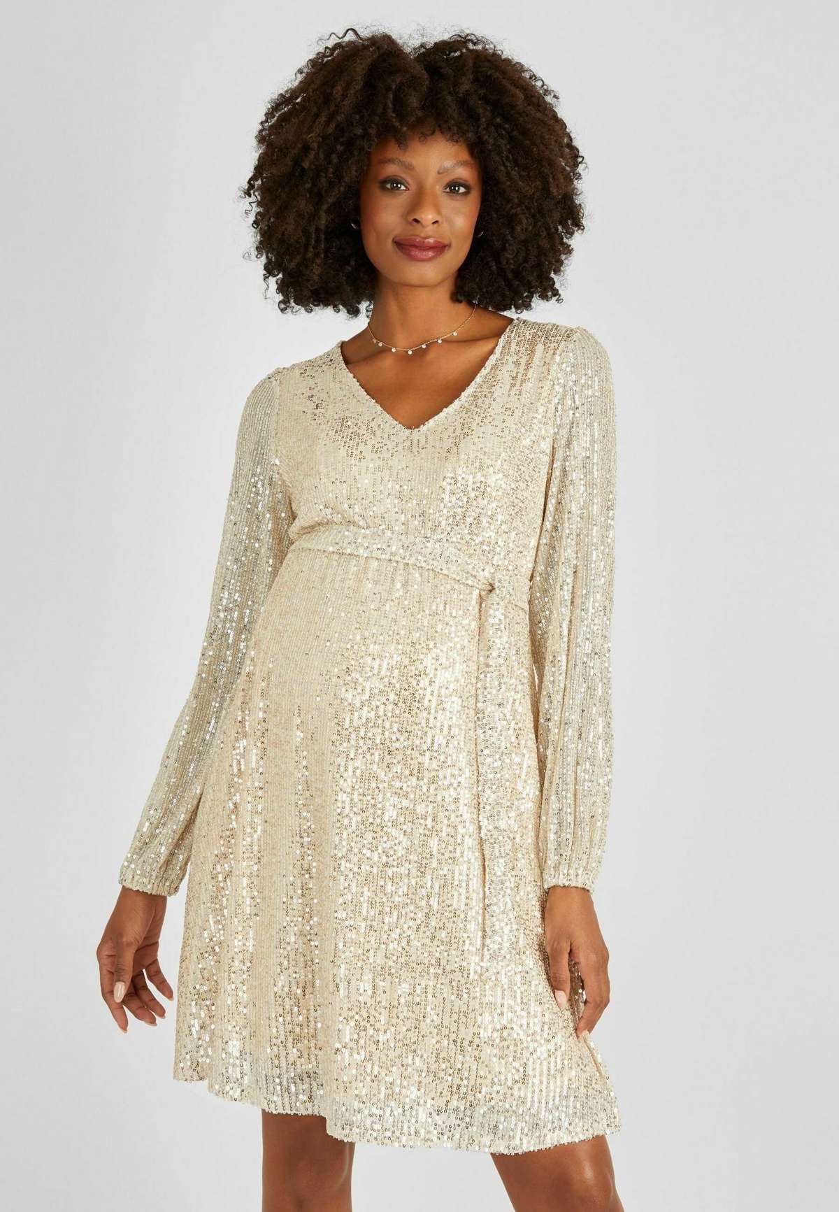 Коктельное платье SEQUIN MINI MATERNITY