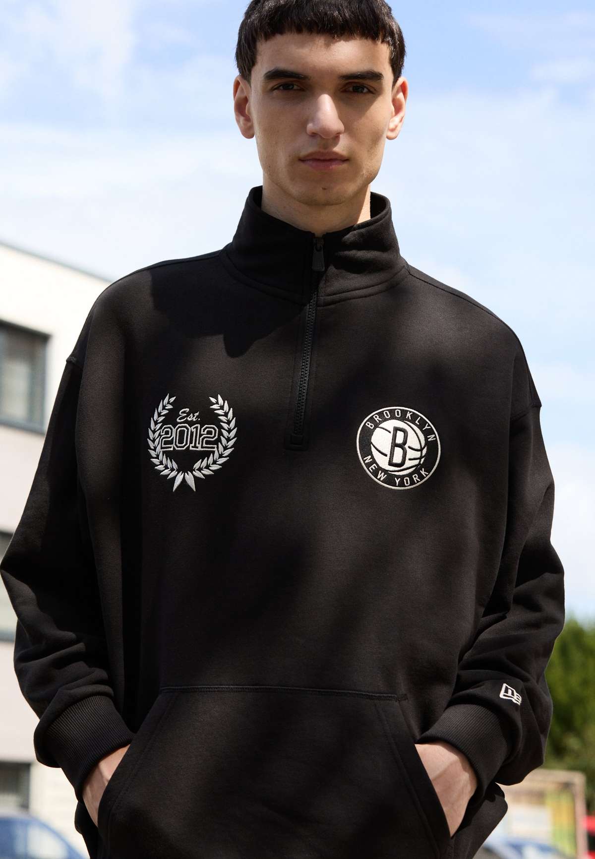 NBA BROOKLYN NETS QUARTER ZIP - Vereinsmannschaften NBA BROOKLYN NETS QUARTER ZIP