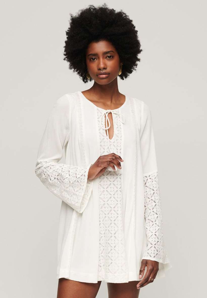 Платье LACE FLARE SLEEVE