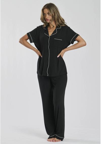 Ночное белье RIB JERSEY SHORT SLEEVE AND TROUSERS PJ SET