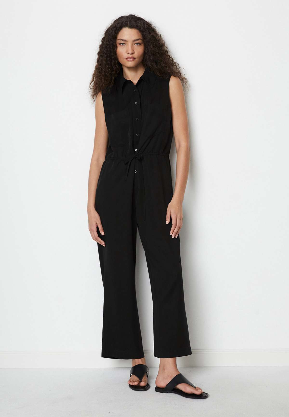 Комбинезон OVERALL SLEEVELESS STRAIGHT FIT, CROPPED DRAWSTRING AT WAIST