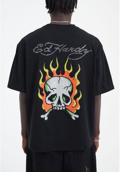 Футболка SKULL FLAME DIAMANTE SKULL FLAME DIAMANTE