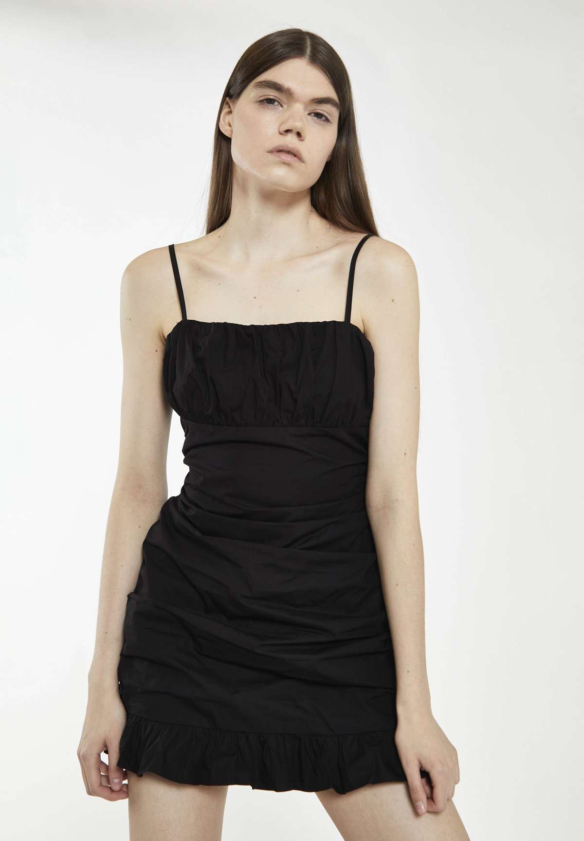 Платье SHORT RUFFLE DETAIL SLEEVELESS