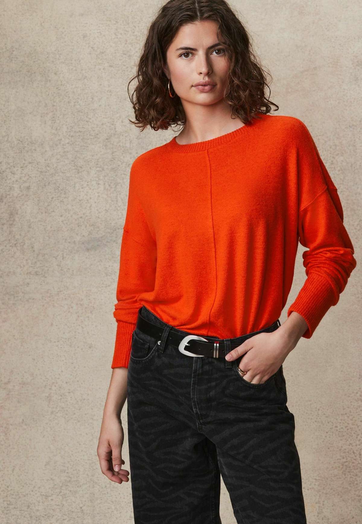 Пуловер SEAM DETAIL COSY SOFT TOUCH CREW NECK