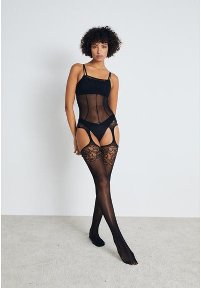 Боди PETITE FLEUR GOLD STOCKINGS WITH GARTE