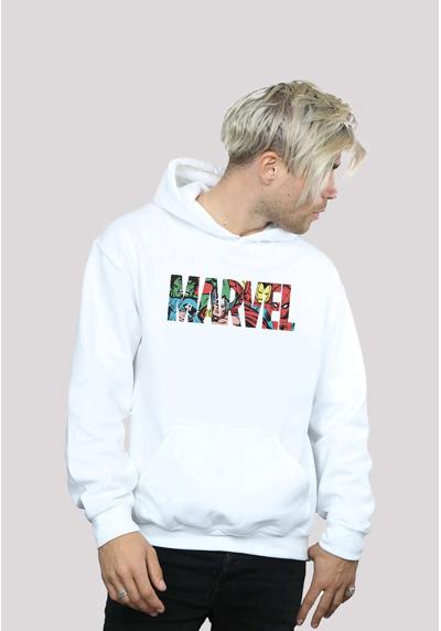 MARVEL AVENGERS LOGO - PREMIUM SUPERHELDEN IRON MAN CAPTAIN AMER - Kapuzenpullover