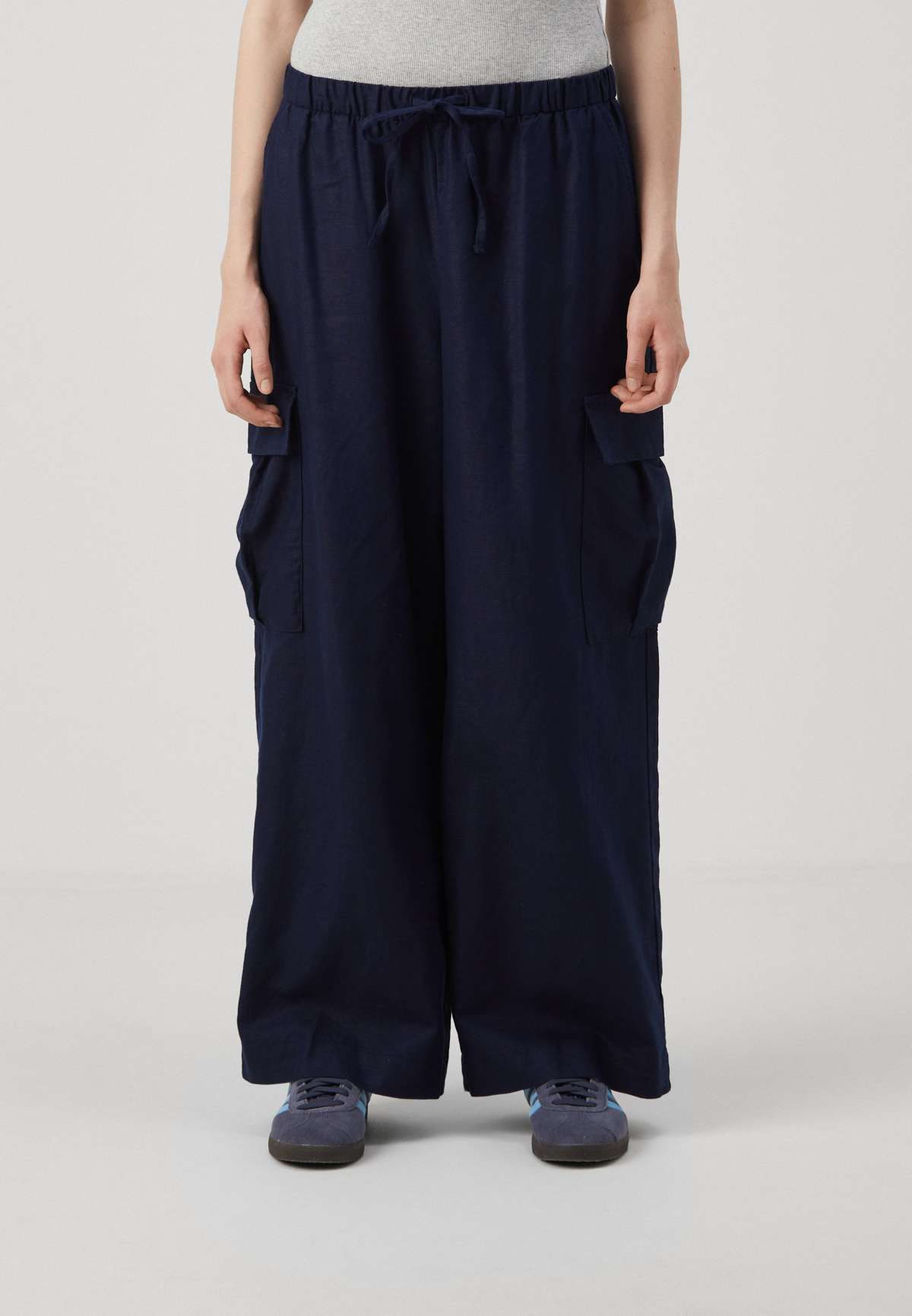 Брюки-карго PULL ON DRAWSTRING WIDE LEG