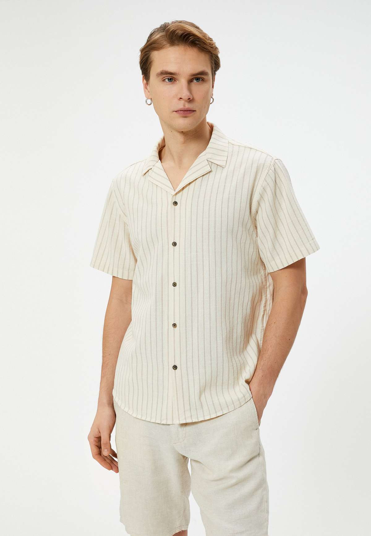 Рубашка LAPEL NECK SHORT SLEEVE