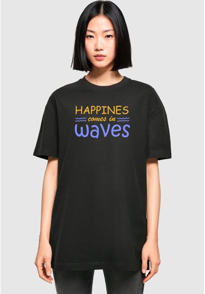 Футболка SUMMER HAPPINES COMES IN WAVES OVERSIZ