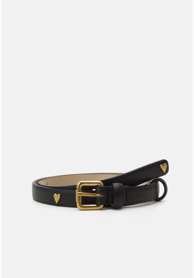 Ремень THIN BLACK HEART STUDDED BELT