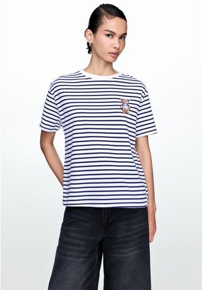 Футболка SHORT SLEEVE EMBROIDERED STRIPED