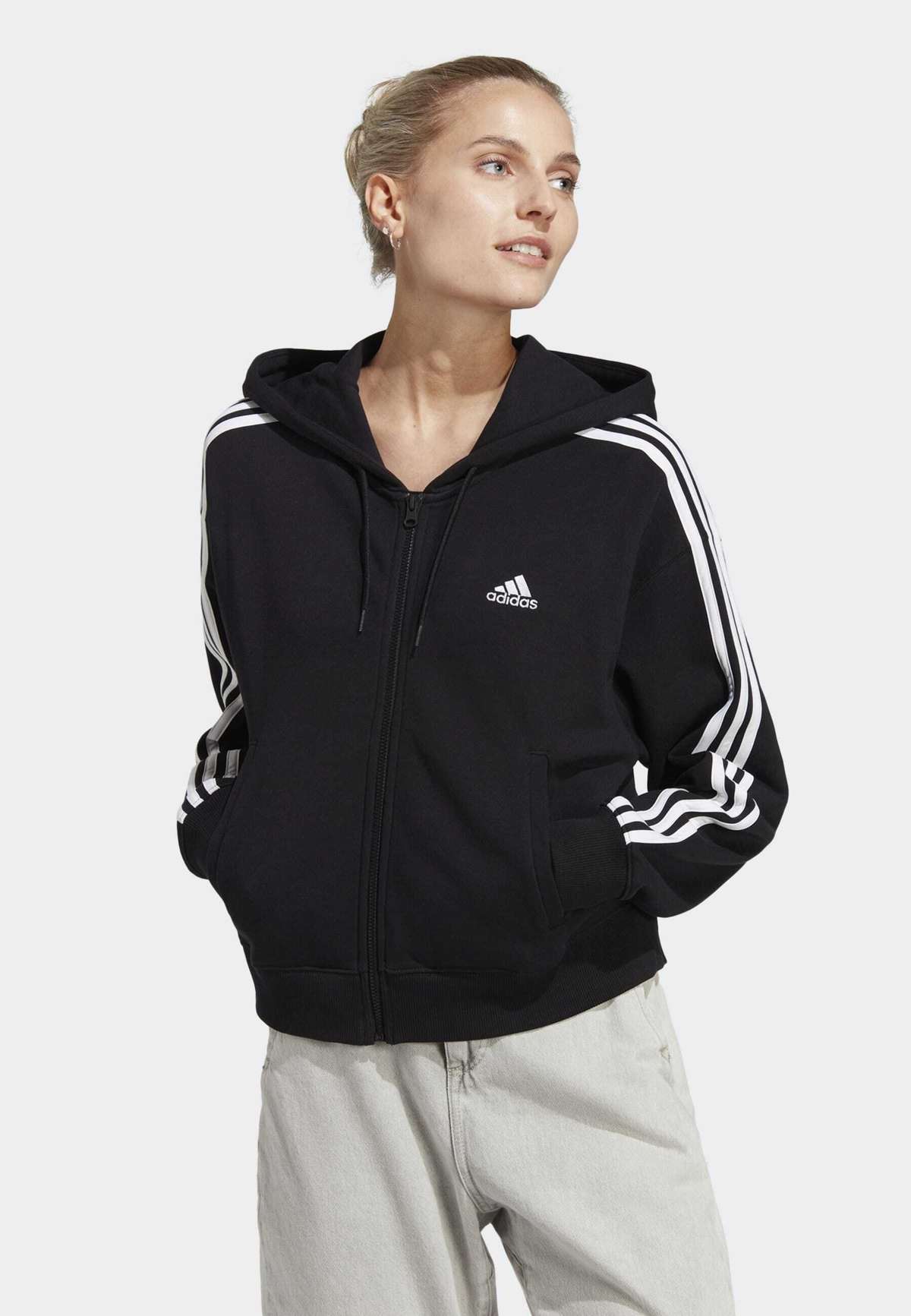 Жакет ESSENTIALS 3-STRIPES BOMBER FULL-ZIP