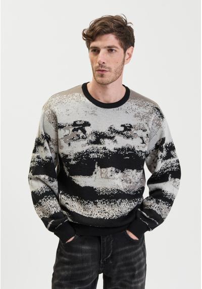 Пуловер CREW-NECK ABSTRACT PATTERN