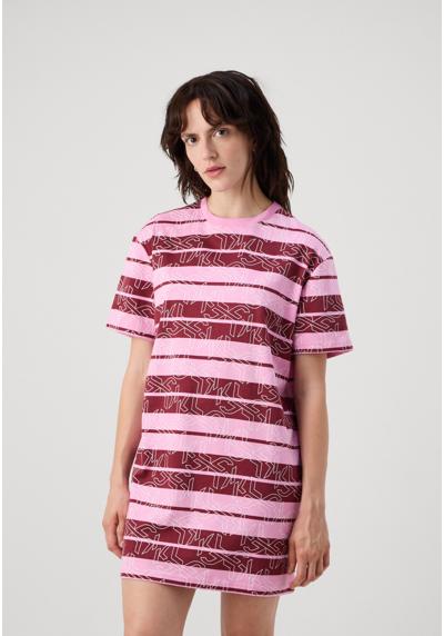 Трикотажное платье RELAXED STRIPED TEE DRESS