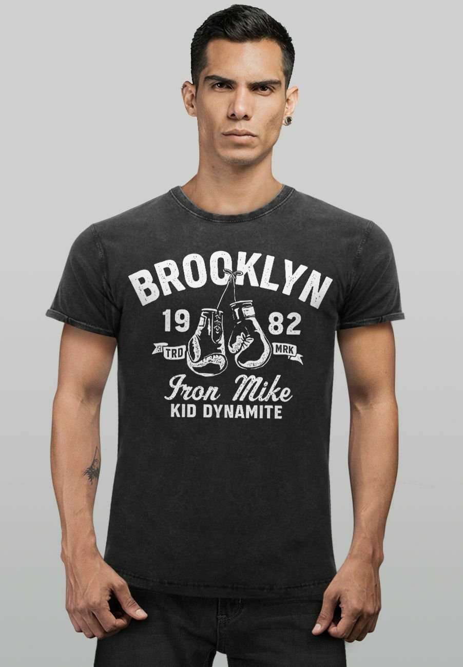 Футболка VINTAGE BOXEN IRON MIKE BROOKLYN RETRO DESIGN PRINT