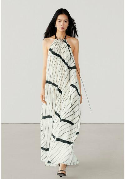 Платье STRIPE PRINT HALTER