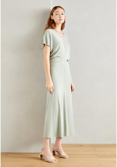 Трикотажное платье DRESS LONG ELASTIC WAIST AT BACK CUT ON SLEEVES